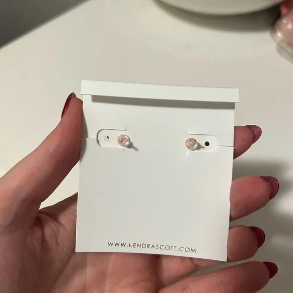 Kendra Scott Blush Pink Drusy Earrings - Rose gold - Picture 2 of 2